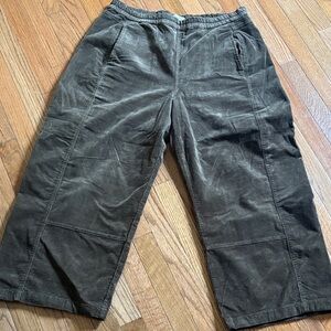 Pilcro Brown Wide-Leg Corduroy Pants